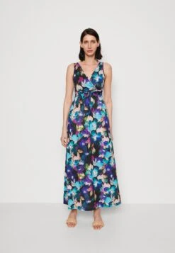 Anna Field Maxi-Jurk - Black/Blue/Multicoloured