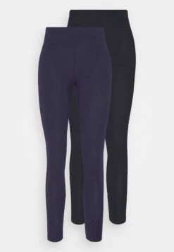 Anna Field 2 Pack - Legging - Black/Dark Blue
