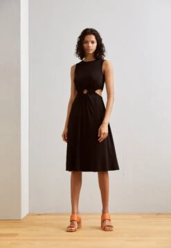 Anna Field Sleeveless Midi Dress - Jurk - Black
