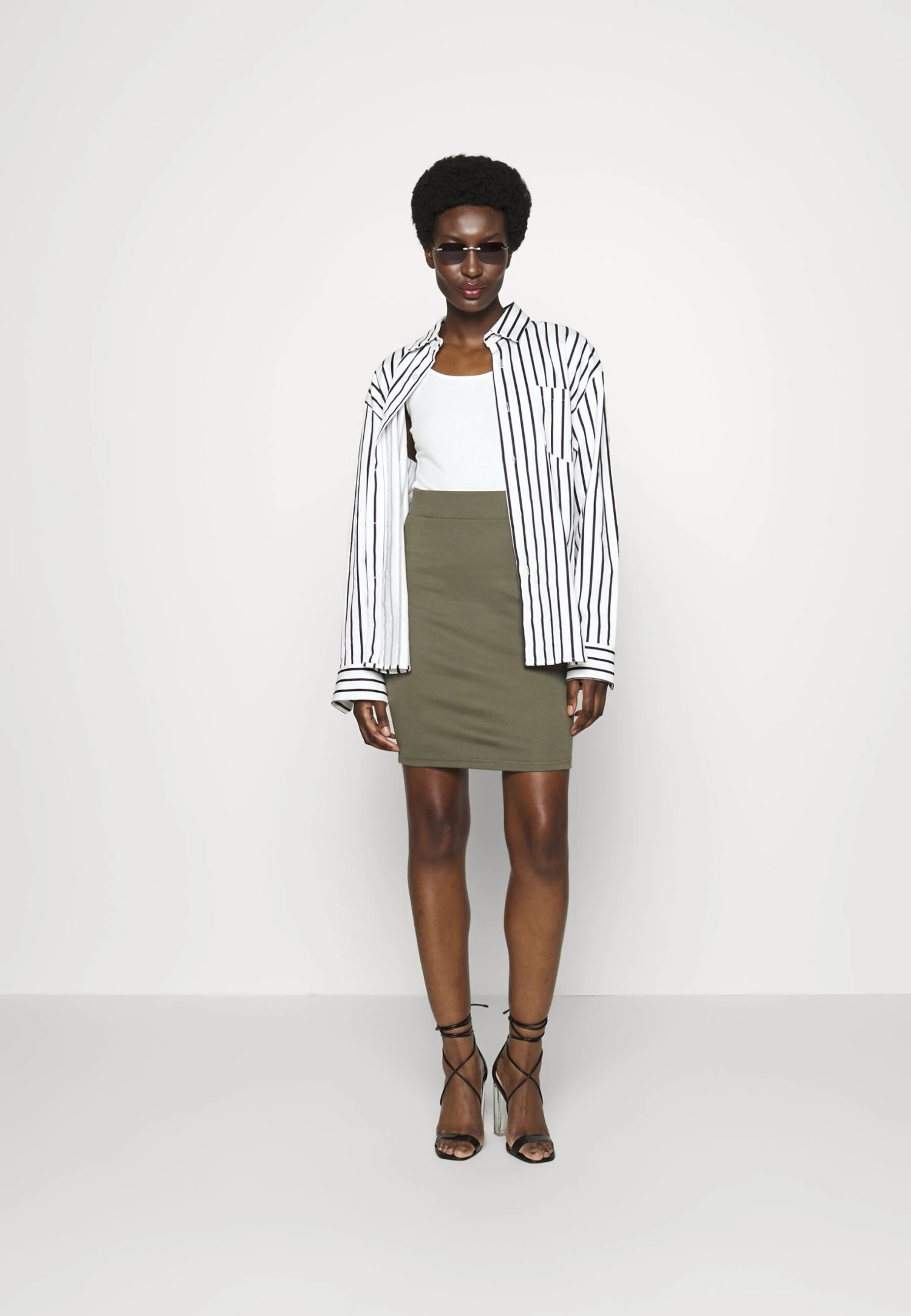 Anna Field 2Pack - Minirok - Black/Khaki 1 Anna Field 2Pack - Minirok - Black/Khaki