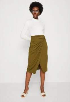 Anna Field Front Knot Midi Skirt - Kokerrok - Khaki 9 Anna Field Front Knot Midi Skirt - Kokerrok - Khaki -Anna Field 461ee7207cb243998c18cf265d0ad4bd