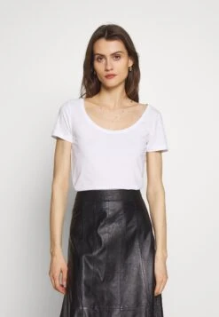 Anna Field 3 Pack - T-Shirt Basic - White/Camel/Black -Anna Field 4a1d618840044bf48050b61f3af6a20f