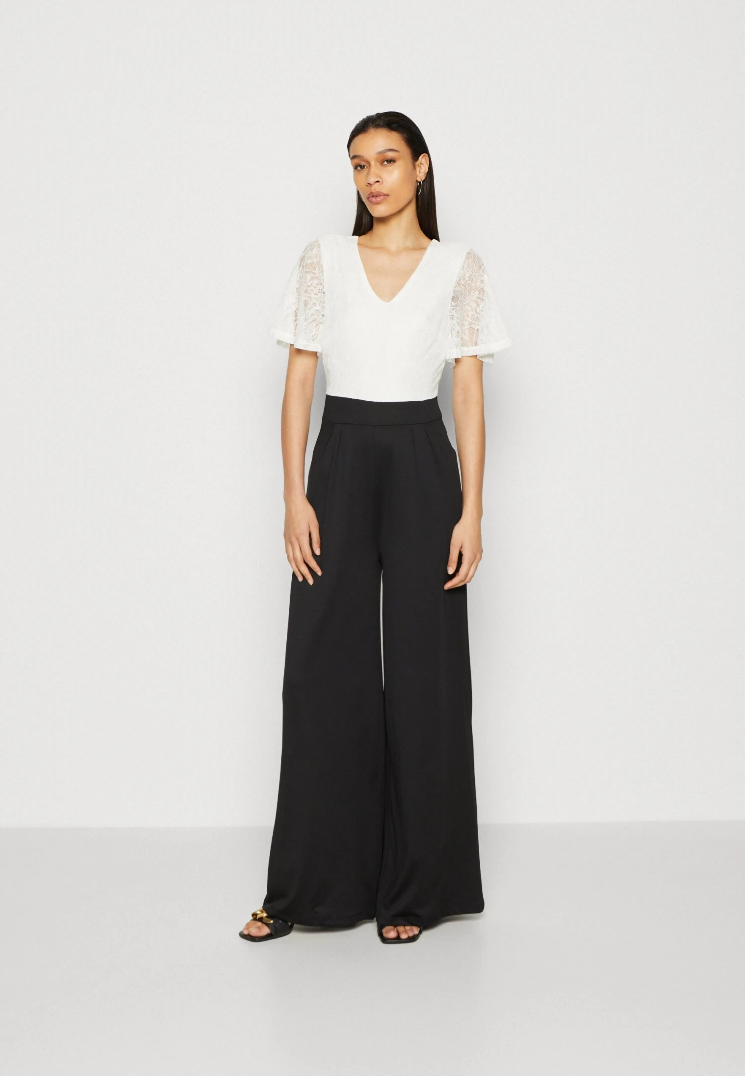 Anna Field Jumpsuit - White/Black 1 Anna Field Jumpsuit - White/Black