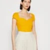 Anna Field T-Shirt Print - Dark Yellow