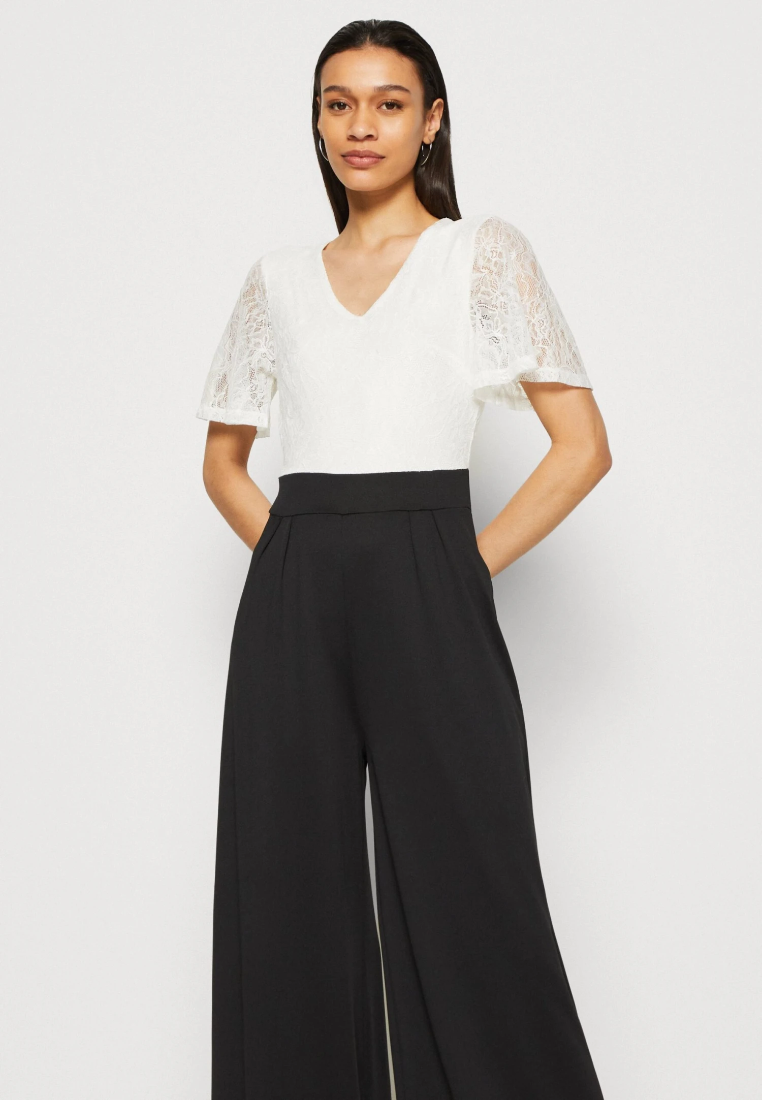 Anna Field Jumpsuit - White/Black 4 Anna Field Jumpsuit - White/Black - Afbeelding 4