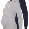 2 Pack Nursing Hoodie - Hoodie - Light Grey/Dark Blue