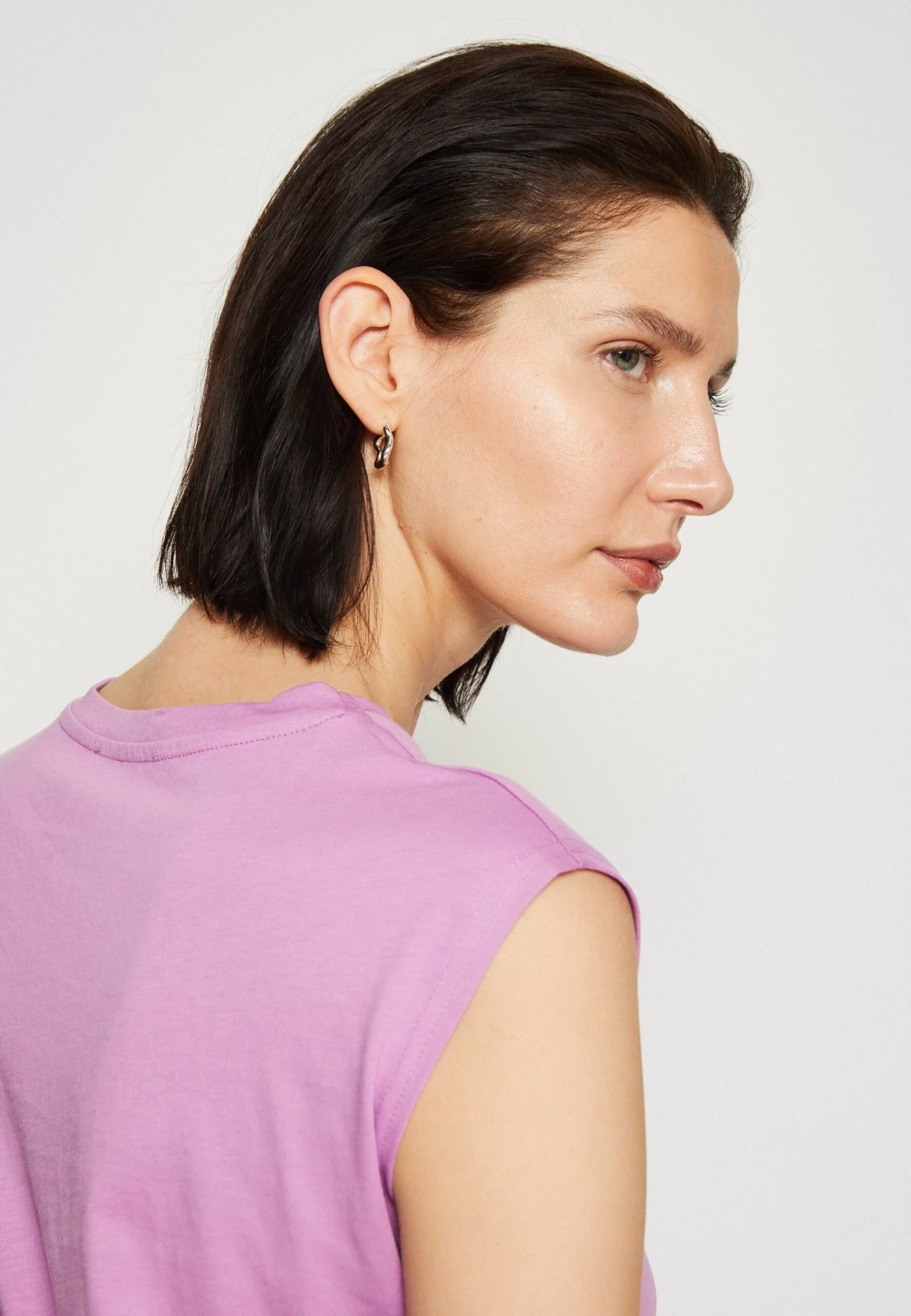 Anna Field T-Shirt Basic - Lilac 4 Anna Field T-Shirt Basic - Lilac - Afbeelding 4