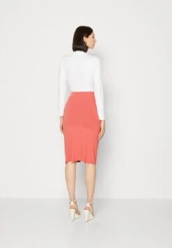 Anna Field Front Knot Midi Skirt - Kokerrok - Red -Anna Field 65a0c23f9db145ba8c29d375f6848ed0
