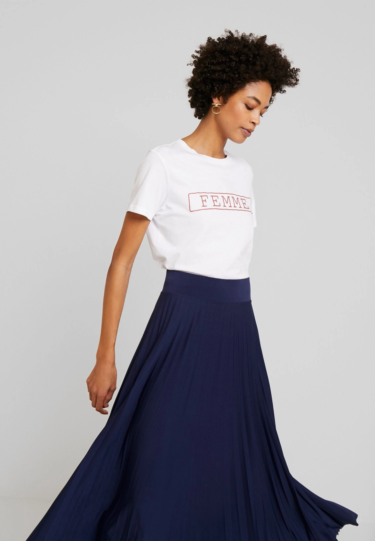Anna Field Plisse A-Line Midi Skirt - A-Lijn Rok - Maritime Blue 4 Anna Field Plisse A-Line Midi Skirt - A-Lijn Rok - Maritime Blue - Afbeelding 4
