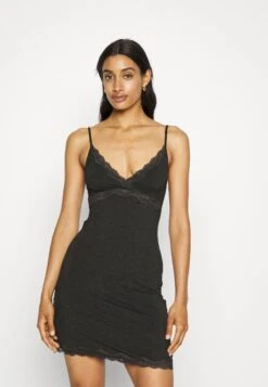 Anna Field 2 Pack - Nachtjapon - Black/Grey -Anna Field 8442858fdc724c2aab0b7e433da644aa