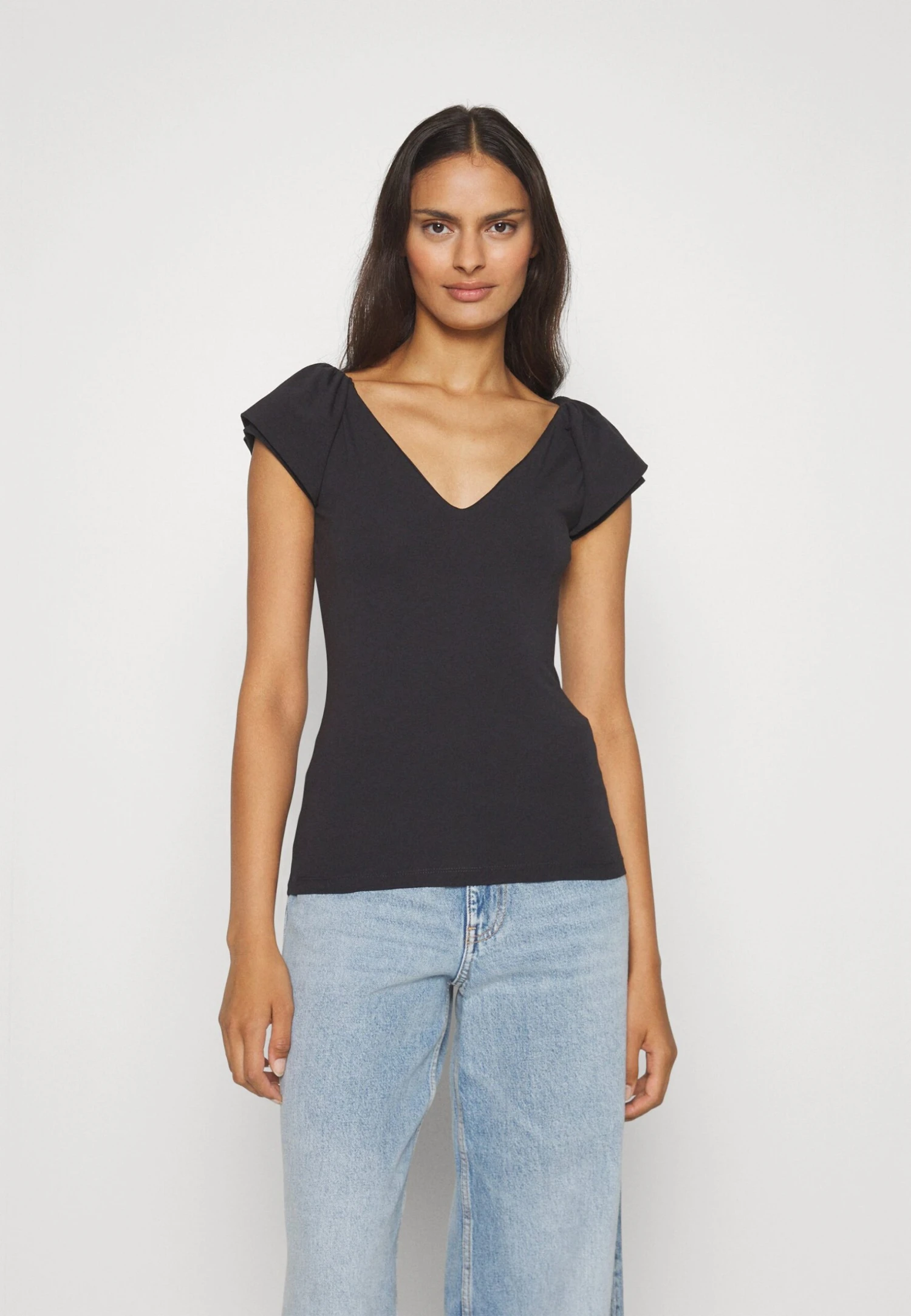 Anna Field T-Shirt Basic - Black 3 Anna Field T-Shirt Basic - Black - Afbeelding 3