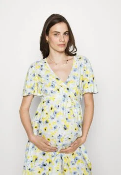 Woven Chiffon Wrap Dress- Jurk -White/Light Blue -Anna Field 92a40270a099421aa4205b9aed0e03d0