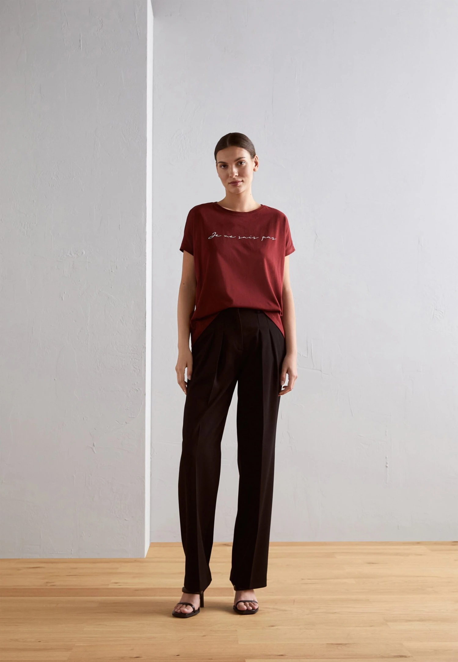 Anna Field Mandala Low To High - T-Shirt Print - Bordeaux 2 Anna Field Mandala Low To High - T-Shirt Print - Bordeaux - Afbeelding 2