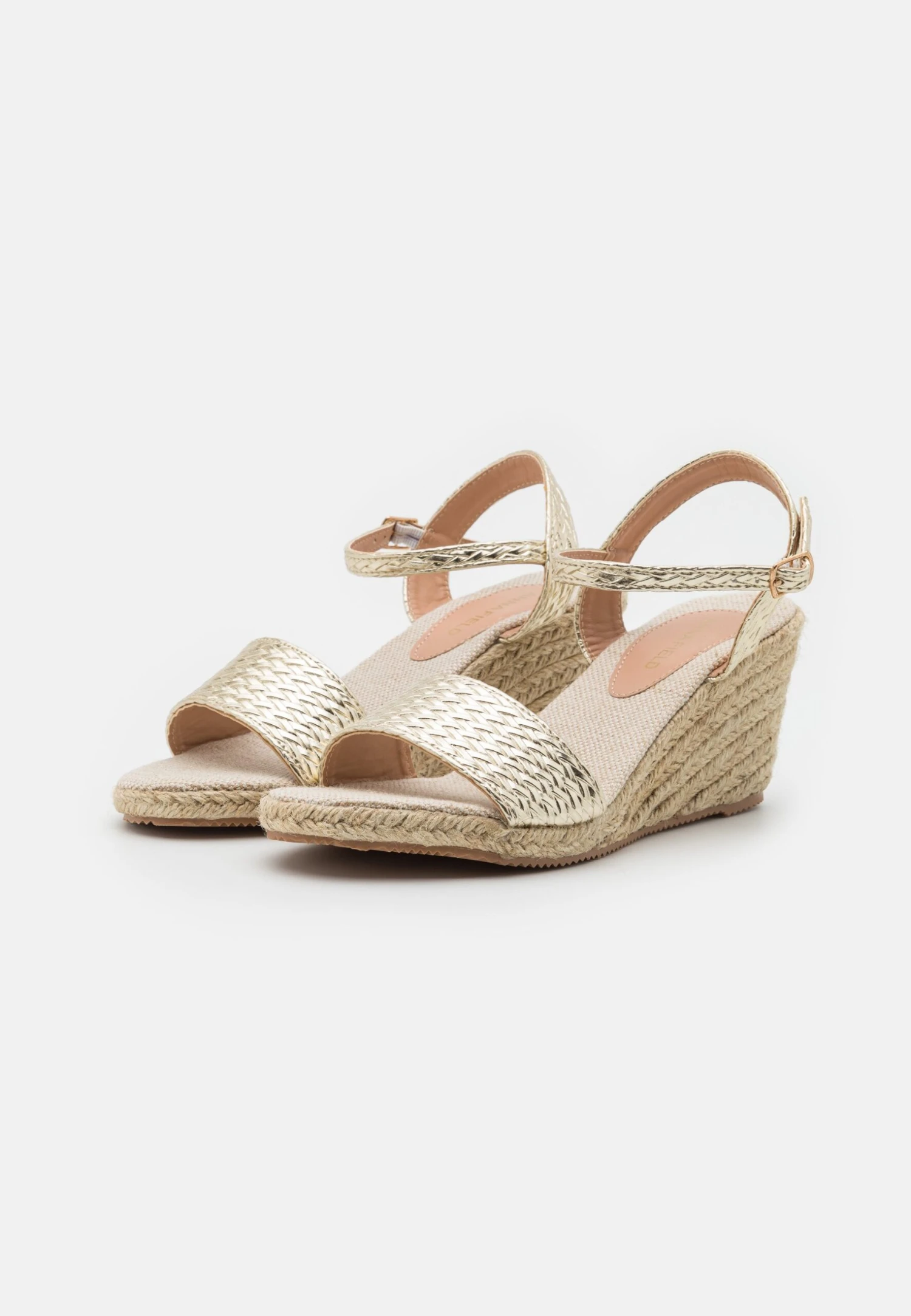 Anna Field Sandalen Met Sleehak - Gold 3 Anna Field Sandalen Met Sleehak - Gold - Afbeelding 3