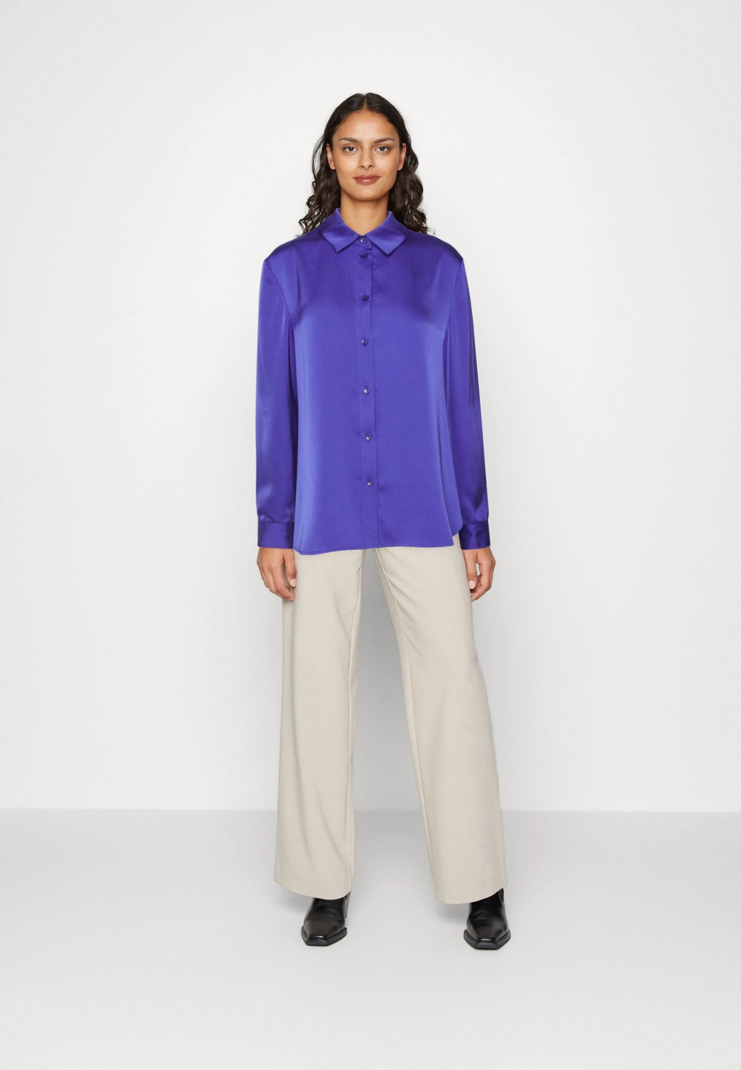Anna Field Overhemdblouse - Dark Blue 2 Anna Field Overhemdblouse - Dark Blue - Afbeelding 2