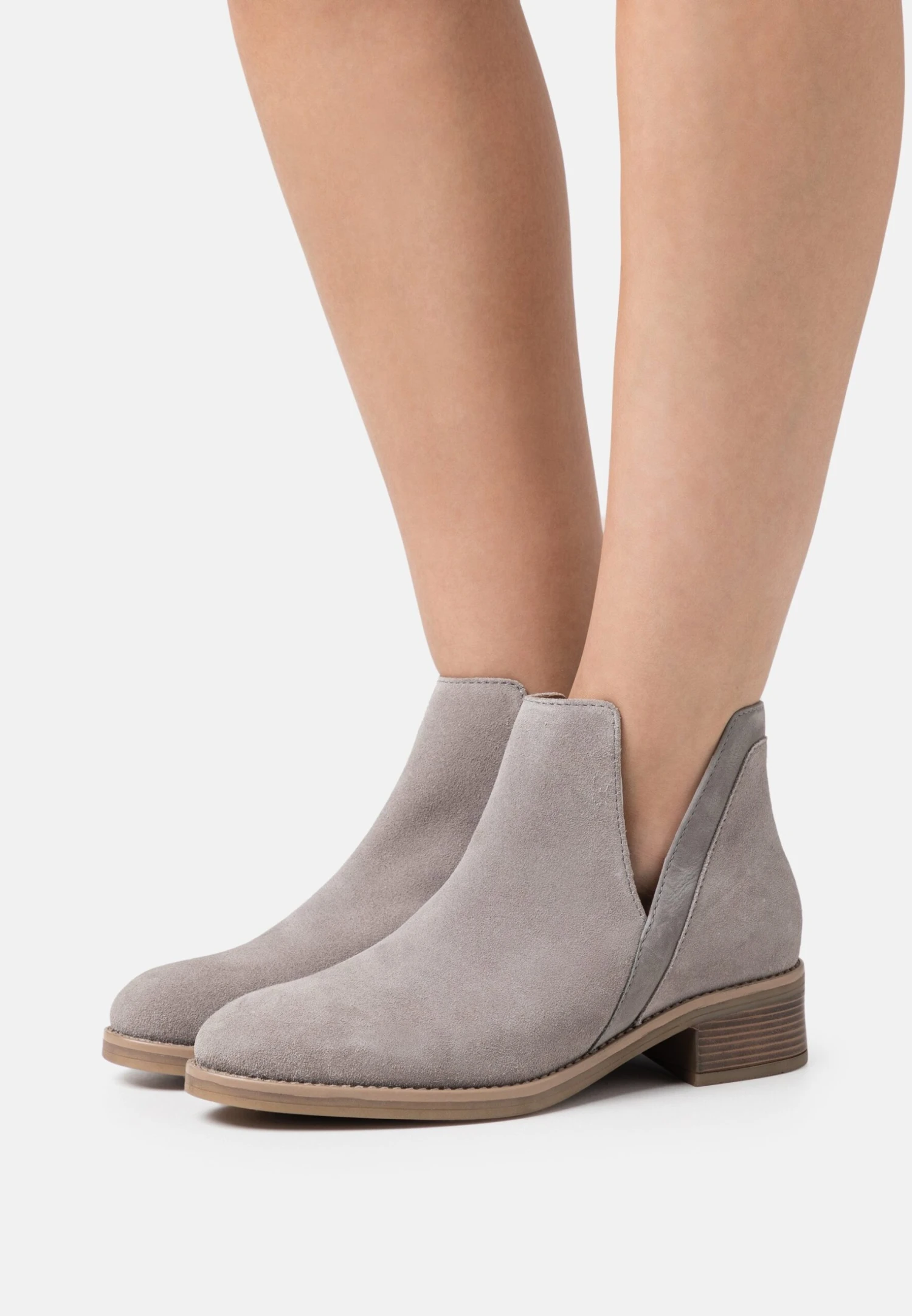 Anna Field Leather- Korte Laarzen - Grey 1 Anna Field Leather- Korte Laarzen - Grey