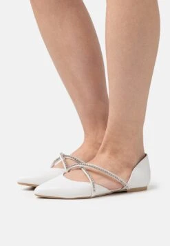 Anna Field Ballerina'S Met Enkelbandjes - White