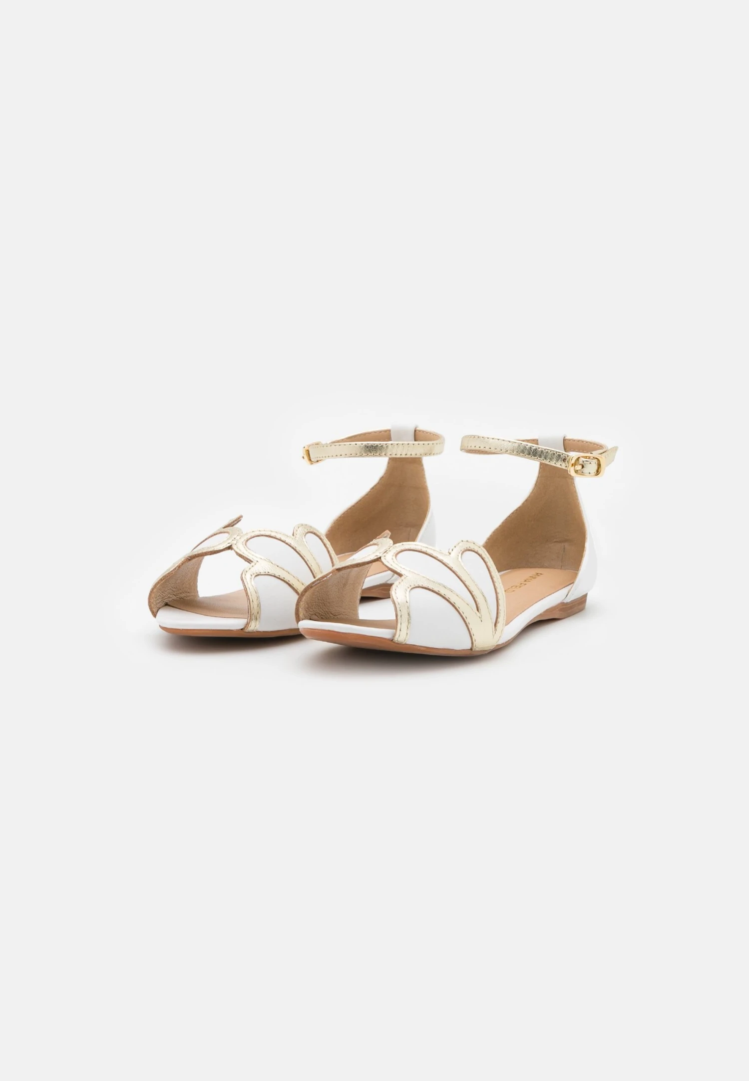 Anna Field Leather - Peeptoe Ballerina'S - White 3 Anna Field Leather - Peeptoe Ballerina'S - White - Afbeelding 3
