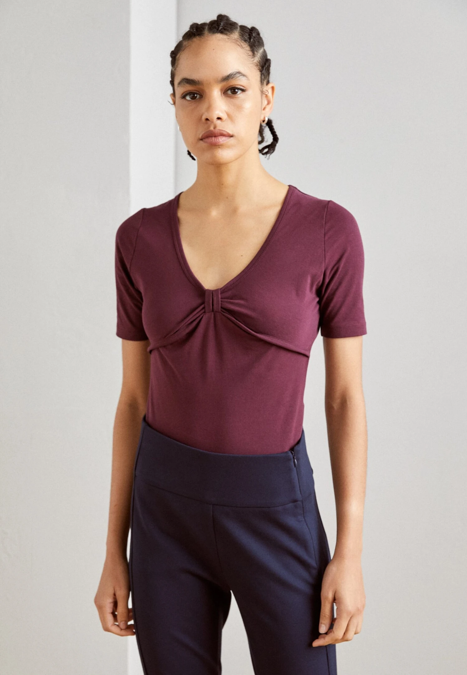 Anna Field T-Shirt Basic - Dark Red 1 Anna Field T-Shirt Basic - Dark Red