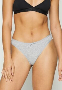 Anna Field Georgina 7Pp Thong Cotton - String - Black/Grey -Anna Field e16abc47a87c45c3a176c2f7fb122131