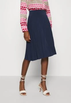 Anna Field Plisse A-Line Mini Skirt - A-Lijn Rok - Maritime Blue