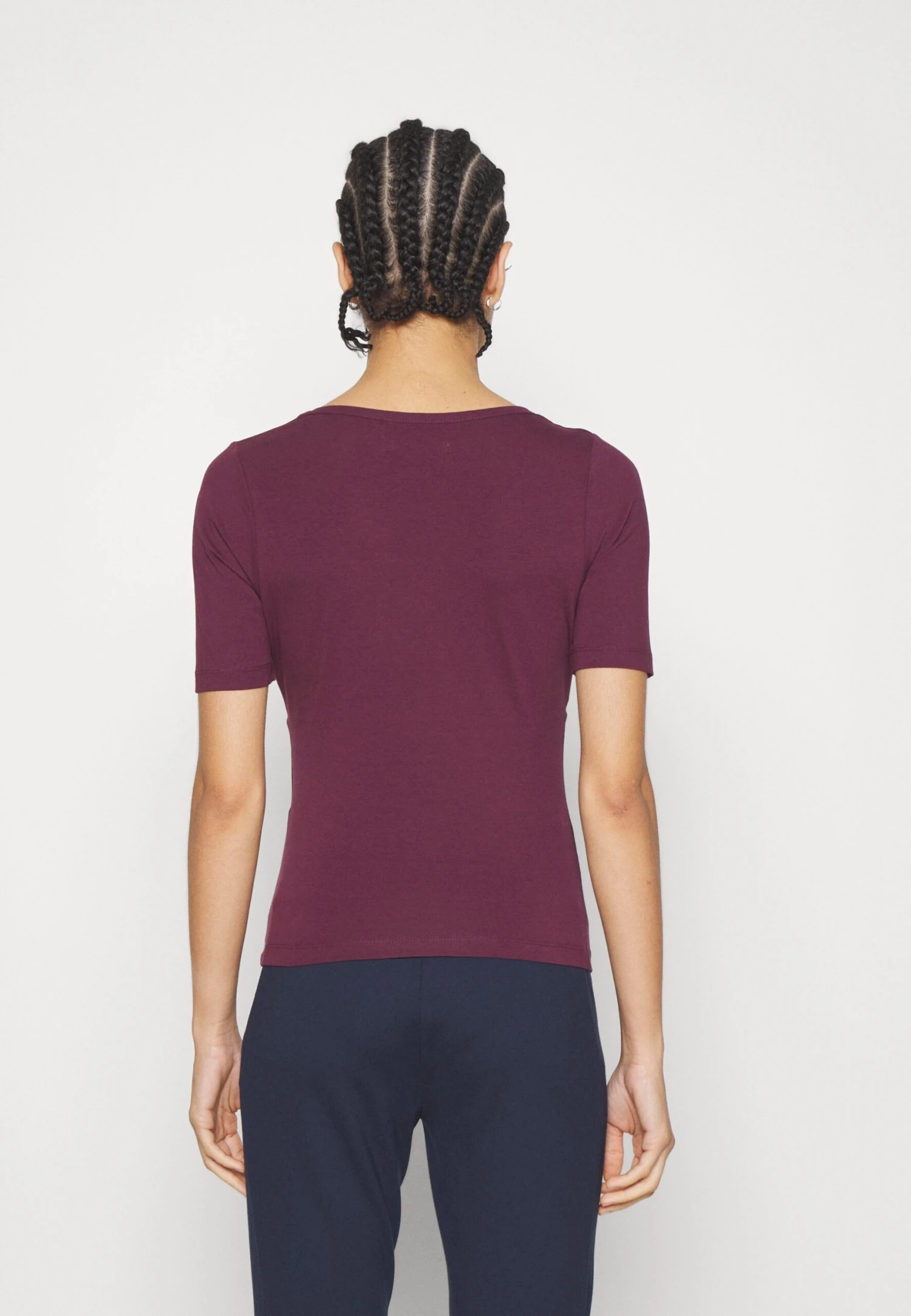 Anna Field T-Shirt Basic - Dark Red 4 Anna Field T-Shirt Basic - Dark Red - Afbeelding 4