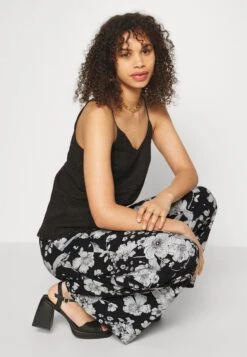 Broek - Black/Off-White -Anna Field f401fb71215d448696c2990a205c9b61