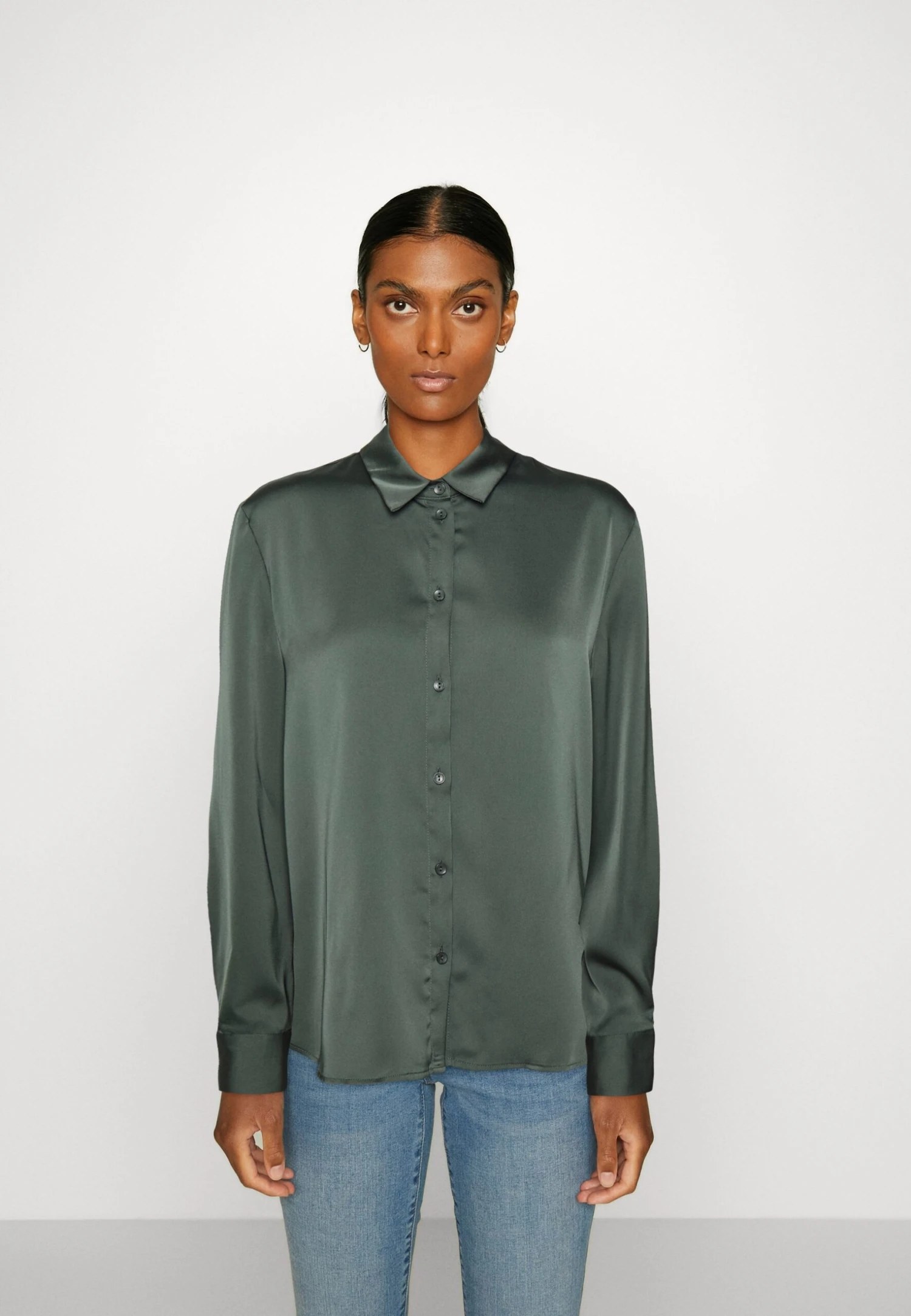 Anna Field Overhemdblouse - Olive 1 Anna Field Overhemdblouse - Olive